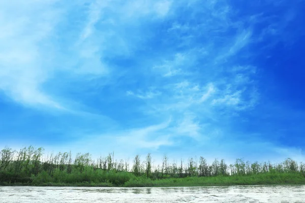 Beautidul Пейзаж реки — стоковое фото