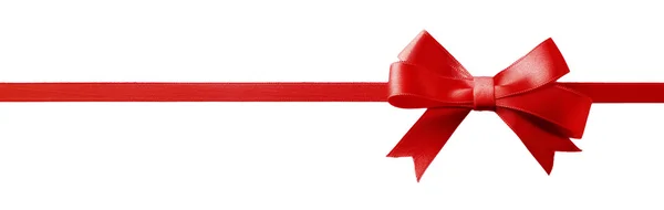 赤いリボンの弓 — ストック写真