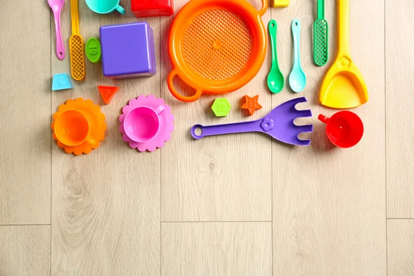 Jouets pour enfants sur la table — Photo