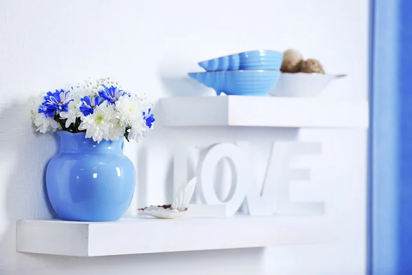 Синій домашнього декору — стокове фото