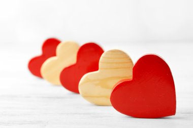 Dekoratif ahşap Kalpler 