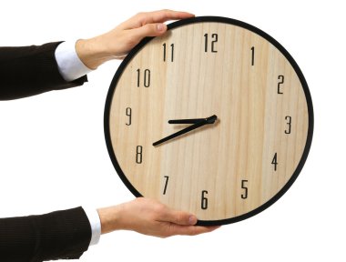 Erkek holding büyük Saat eller 