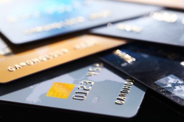 Credit card closeup clipart