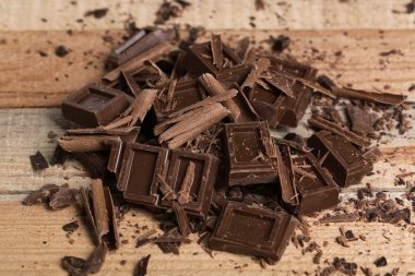 lezzetli çikolata parçaları 
