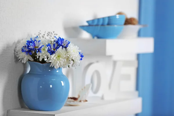 Decorazione domestica blu — Foto Stock