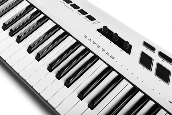 Tastatur des elektrischen Synthesizers — Stockfoto