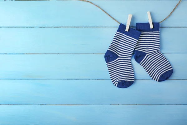 Baby sokken opknoping — Stockfoto