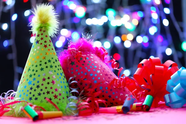 Party hats on  background — Stock Photo, Image