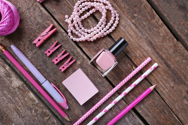 Color rosa plano lay —  Fotos de Stock