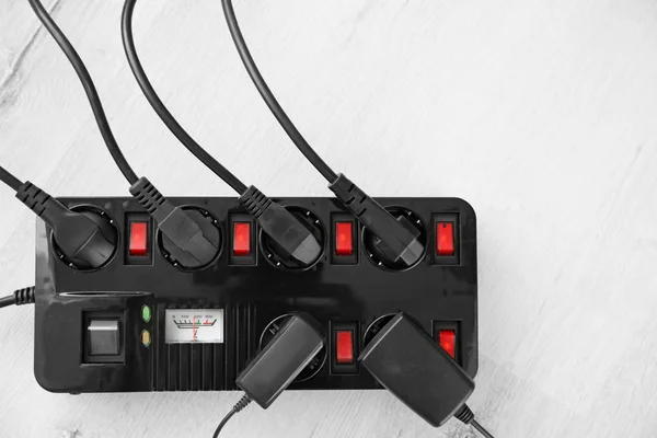 Loaded power strip — Stock Photo, Image