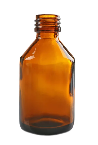 Bottiglia di vetro medicina — Foto Stock