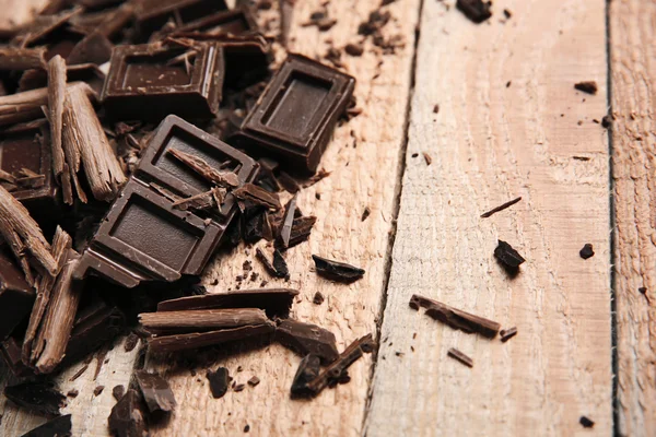 Delicious chocolate pieces — Stock Photo, Image