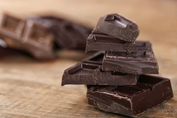 Dark chocolate, closeup — Stock Photo, Image