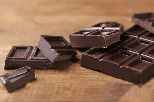 Dark chocolate, closeup — Stock Photo, Image