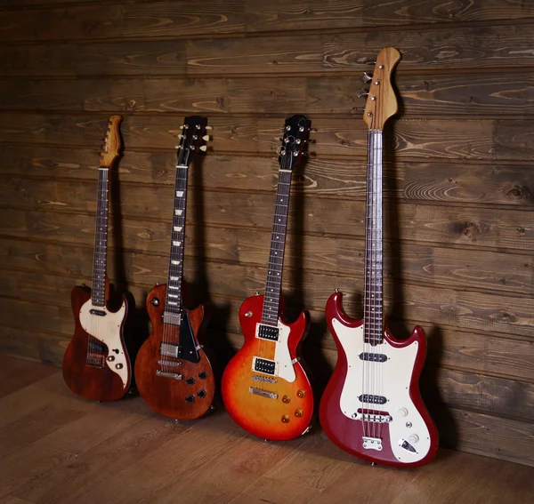 Four electric guitars — Stock Photo, Image