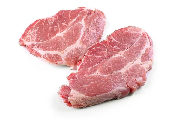 Pezzi di carne di maiale — Foto Stock