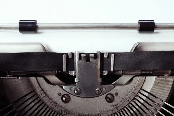 Old typewriter with paper — Stock Photo, Image