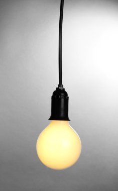 LED ampul arka plan üzerinde