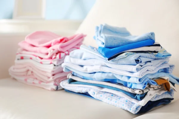 Pile of baby clothes — Stock Photo, Image