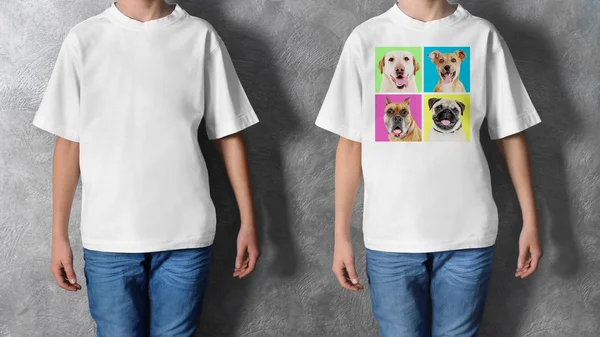 T-shirt designkoncept — Stockfoto