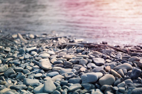 Přírodní pozadí s oblázky — Stock fotografie