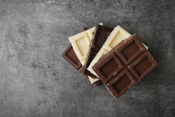 Mix smaczne czekolady — Zdjęcie stockowe