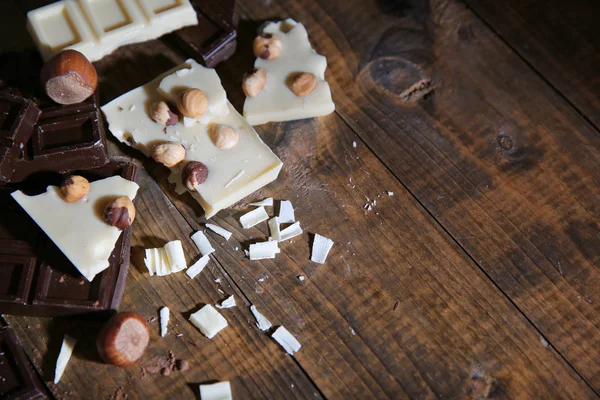 Mix čokolády s ořechy — Stock fotografie