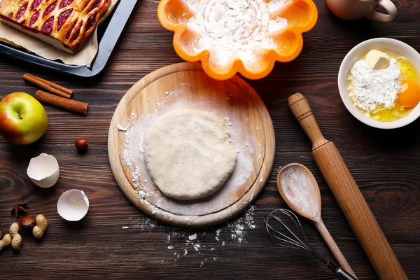 Zutaten zum Kuchenkochen — Stockfoto