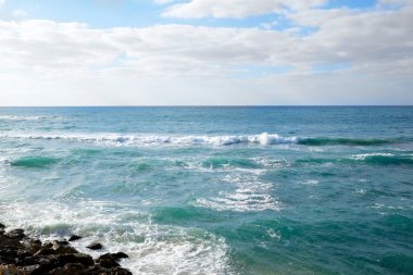 Güzel deniz manzarası arkaplanı