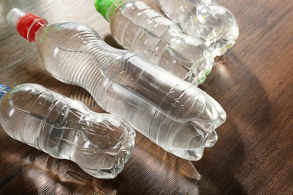 Bottled water on table — Stock Photo, Image