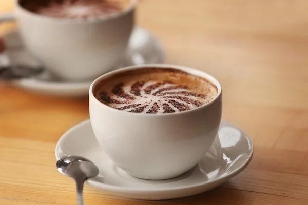 Tazas de café con espuma — Foto de Stock