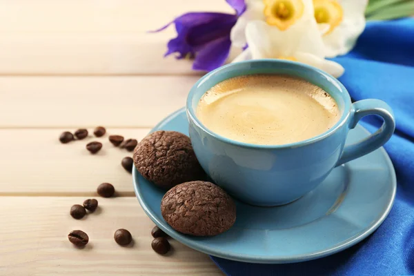 Taza de café con galletas —  Fotos de Stock