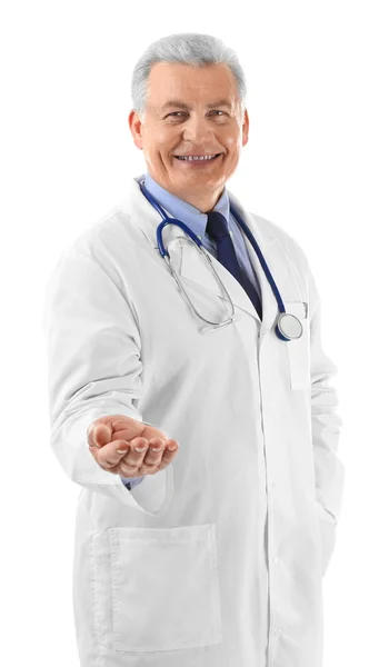 Professional doctor making gesture — Stock Photo, Image
