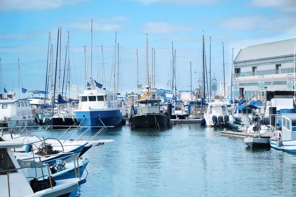 Many Yachts in bay — Stock Photo, Image