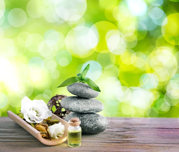 Spa composition with gray stones — Stock Photo, Image