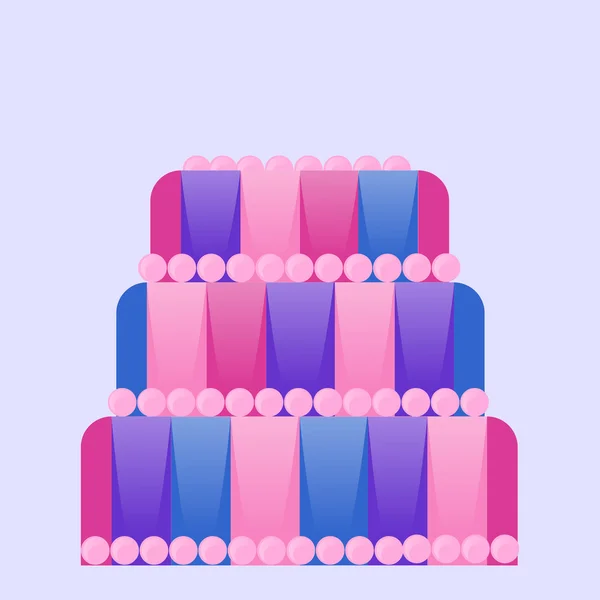 Cartão de bolo de aniversário — Fotografia de Stock