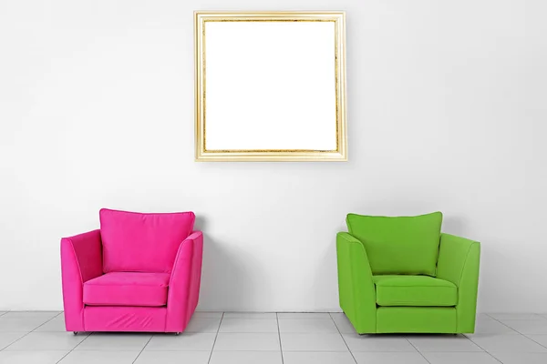 Living room interior with armchairs — Stock Photo, Image