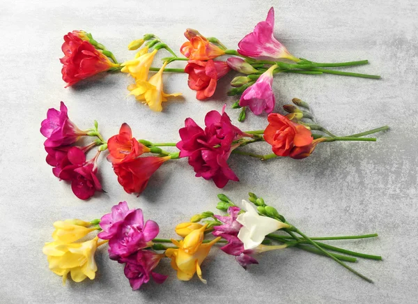 Beautiful freesias flowers — Stock Photo, Image