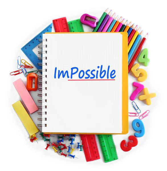 Palabra imposible transformada en posible —  Fotos de Stock