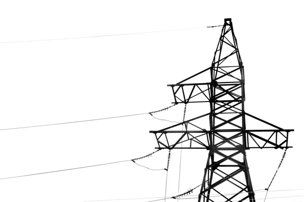 Electric pole på himmel bakgrund — Stockfoto