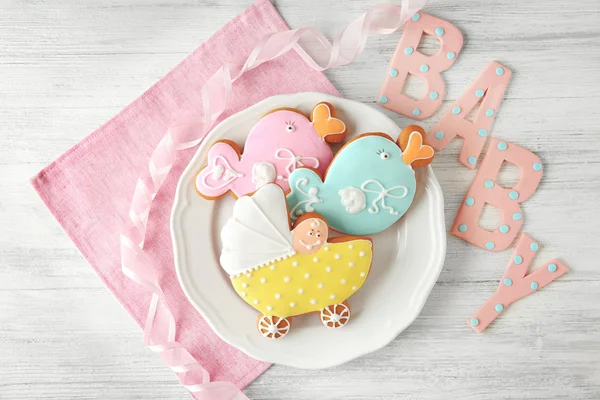 Palabra bebé y pasteles de especias —  Fotos de Stock