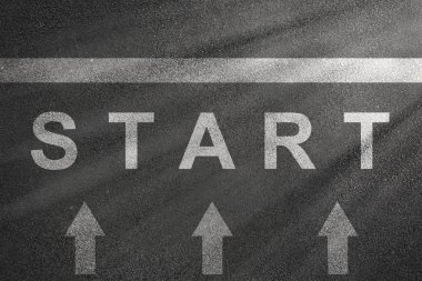 Koşu parkuru üzerinde yazılı başlatmak