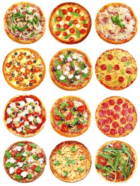 Farklı pizzalar.