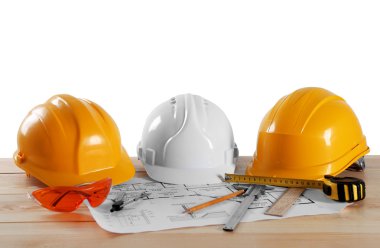 İnşaat çizim araçları ile