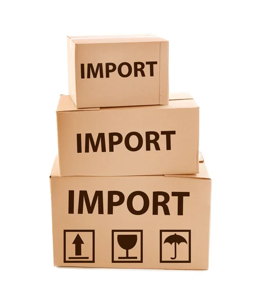 Set of cardboard boxes — Stock Photo, Image