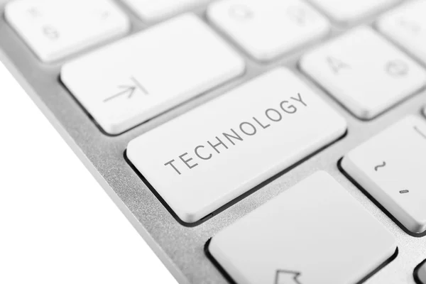 Teclado del ordenador con la palabra Tecnología — Foto de Stock