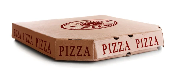 Scatola di cartone pizza — Foto Stock