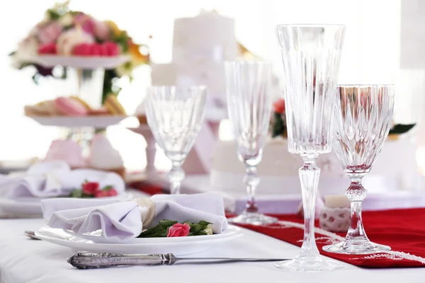 Beautiful served table — Stock Photo, Image