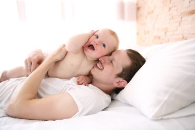 having oyunculuk ile küçük oğlu baba