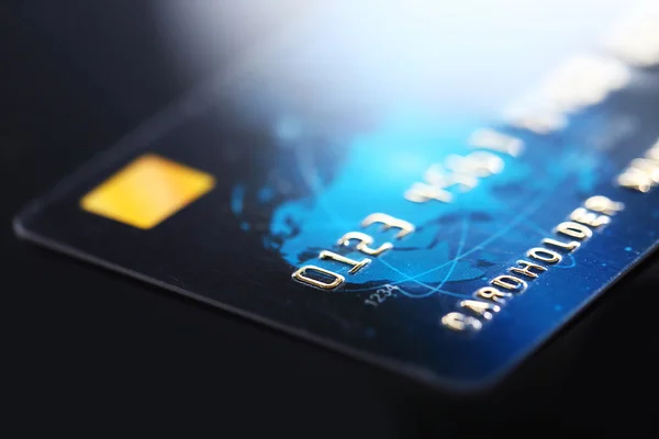 Кредитна картка крупним планом — стокове фото